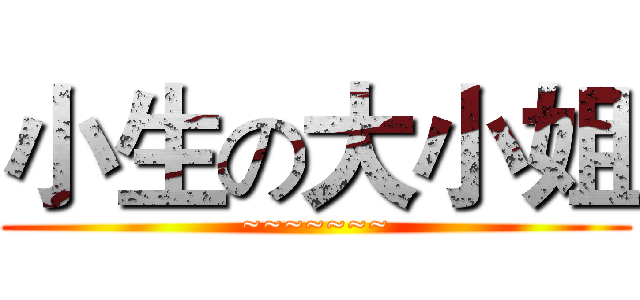 小生の大小姐 (~~~~~~~)