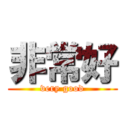 非常好 (very good)