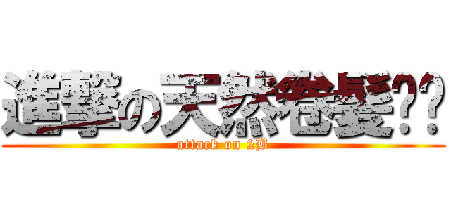 進撃の天然卷髪屌丝 (attack on 2B)