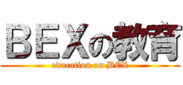 ＢＥＸの教育 (education on BEX)