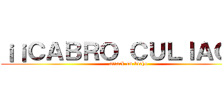 ¡¡ＣＡＢＲＯ ＣＵＬＩＡＯ！！ (attack on lucho)