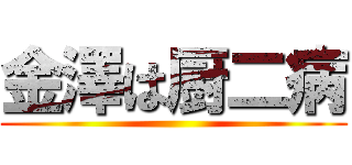 金澤は厨二病 ()