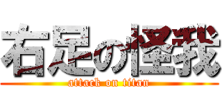 右足の怪我 (attack on titan)