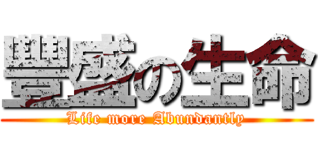 豐盛の生命 (Life more Abundantly)