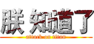 朕 知道了 (attack on titan)