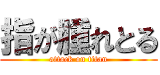 指が腫れとる (attack on titan)