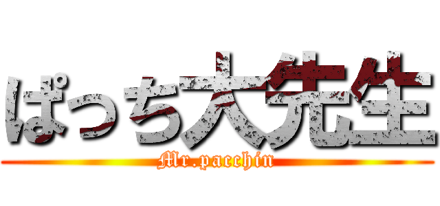 ぱっち大先生 (Mr.pacchin)