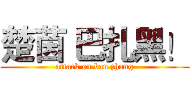 楚茵 巴扎黑！ (attack on ban zhang)