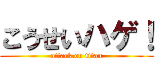 こうせいハゲ！ (attack on titan)