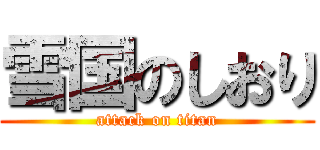雪国のしおり (attack on titan)