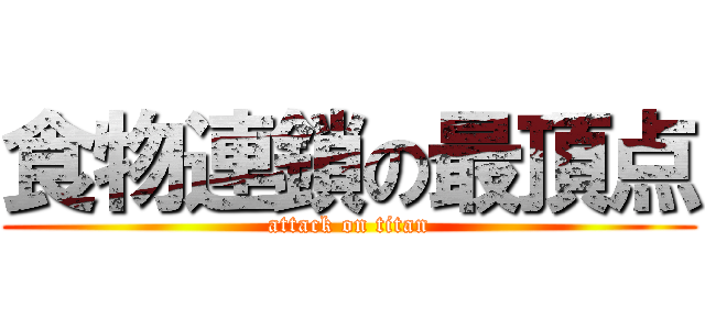 食物連鎖の最頂点 (attack on titan)