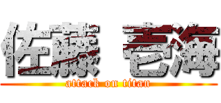 佐藤 壱海 (attack on titan)
