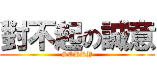 對不起の誠意 (SORRY)