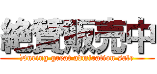 絶賛販売中 (During great admiration sale)