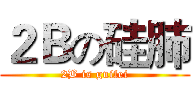 ２Ｂの硅肺 (2B is guifei)