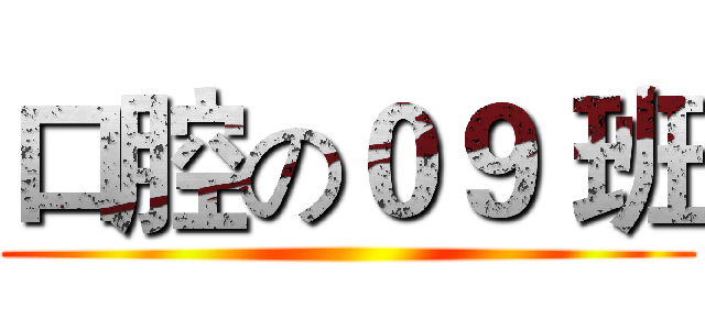 口腔の０９ 班 ()