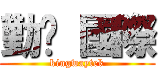 勤崴 國際 (kingwaytek)