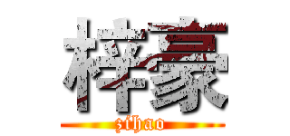 梓豪 (zihao)