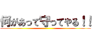 何があって守ってやる！！ ()