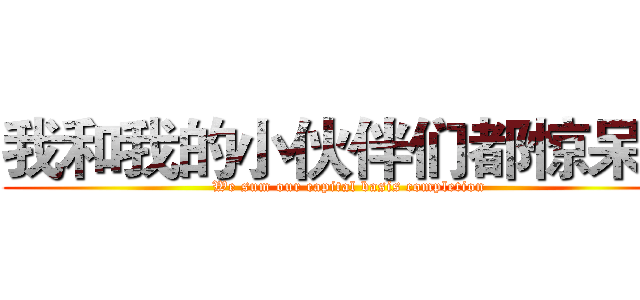 我和我的小伙伴们都惊呆了 (We sum our capital basis completion)