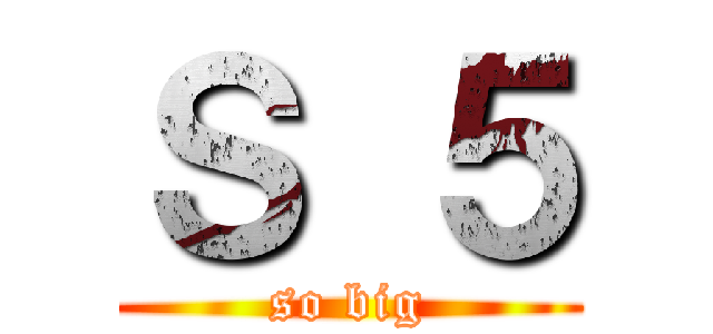 Ｓ ５ (so big)