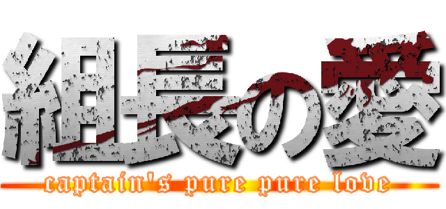 組長の愛 (captain\'s pure pure love)