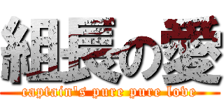 組長の愛 (captain\'s pure pure love)