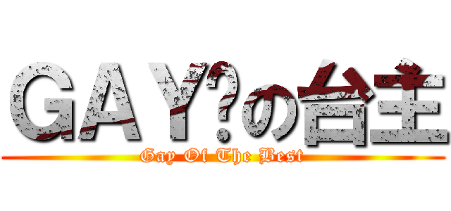 ＧＡＹ佬の台主 (Gay Of The Best)