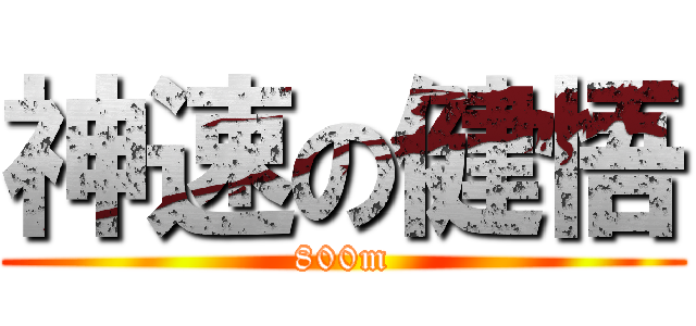 神速の健悟 (800m)