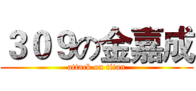 ３０９の金嘉成 (attack on titan)