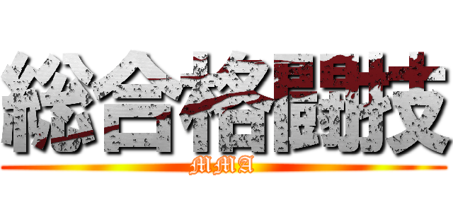 総合格闘技 (MMA)