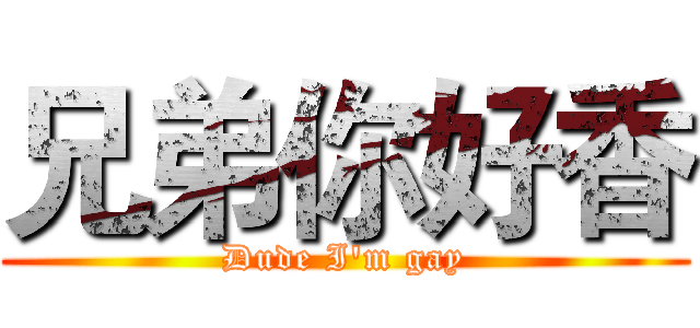 兄弟你好香 (Dude I'm gay)