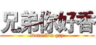 兄弟你好香 (Dude I'm gay)