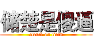 储楚是傻逼 (attack on titan)