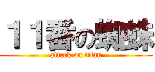 １１番の蜘蛛 (attack on titan)