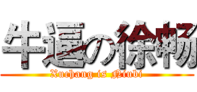 牛逼の徐畅 (Xuchang is Niubi)