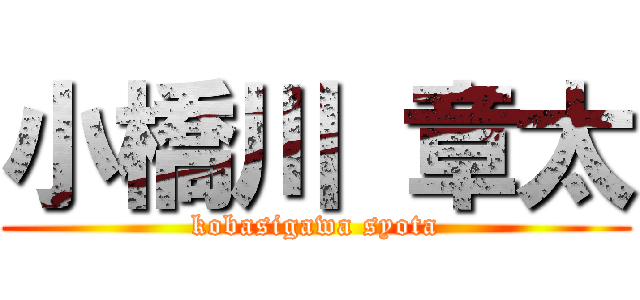 小橋川 章太 (kobasigawa syota)