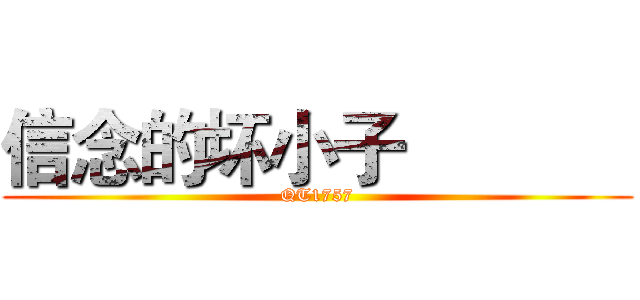 信念的坏小子             (QT1757)