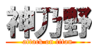 神乃野 (attack on titan)