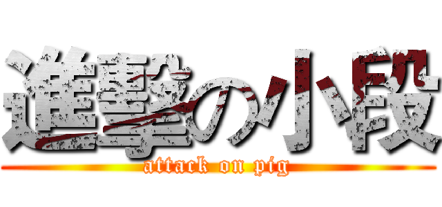 進擊の小段 (attack on pig)