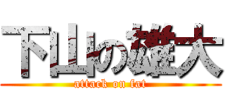 下山の雄大 (attack on fat)