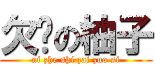 欠楱の柚子 (ni zhe shi zai zuo si)