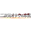 二次元オタクの本気 (馬鹿にされようとも私はオタクをやめない)