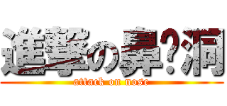 進撃の鼻洞 (attack on nose)