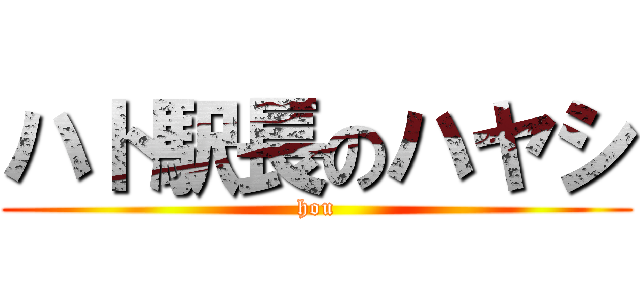 ハト駅長のハヤシ (hou)