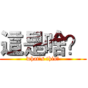 這是啥？ (what's this?)