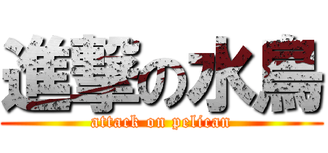 進撃の水鳥 (attack on pelican)