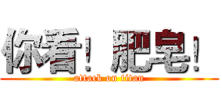 你看！肥皂！ (attack on titan)