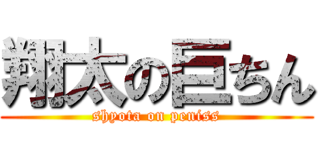 翔太の巨ちん (shyota on peniss)