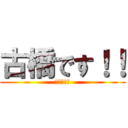 古橋です！！ (すいません)